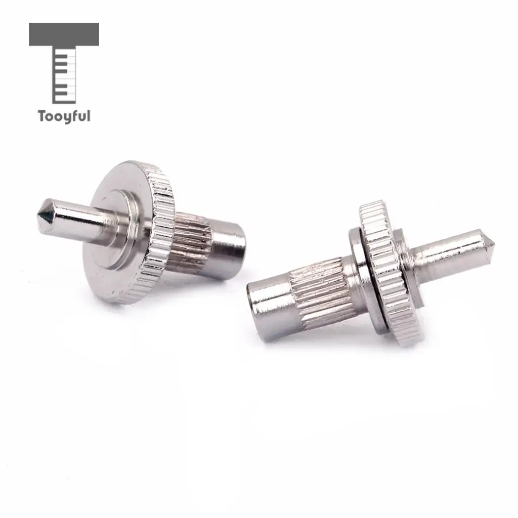 Tooyful Hot Saddle Acoustic Roller Bridge Studs Post Electric Guitar Replacement for LP Lovers Tailpiece Chrome