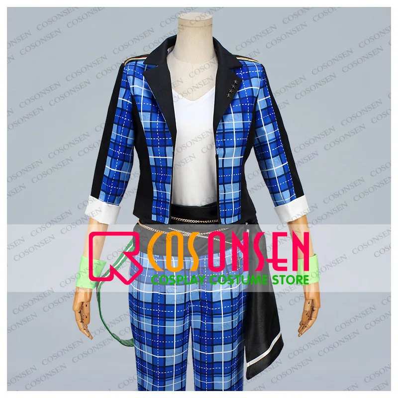 

COSPLAYONSEN The Ensemble Stars Makoto Yuuki Cosplay Costume Full Set All Size Custom Made Blue Color