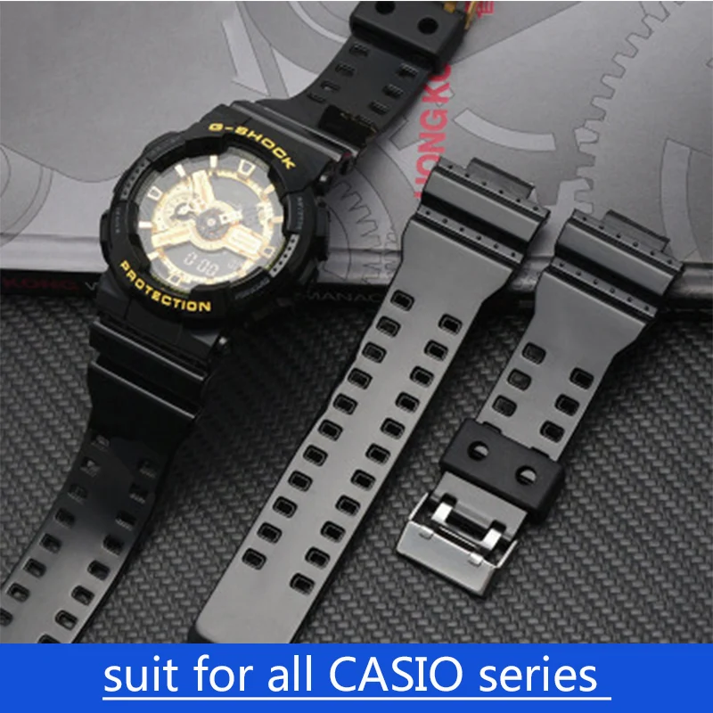 Suit for All Casio Watches Watchband Silicone Rubber G-SHOCK Series GG-1000 GW GA AQ AE DW GG All Series 16mm 18mm 20mm 22mm