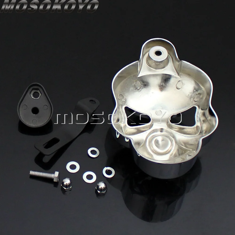 Motorcycle Modified Skull Horn Carburetor Cover For Harley Sportster Softail Glide Ultra Electra Glide Road King Classic Custom