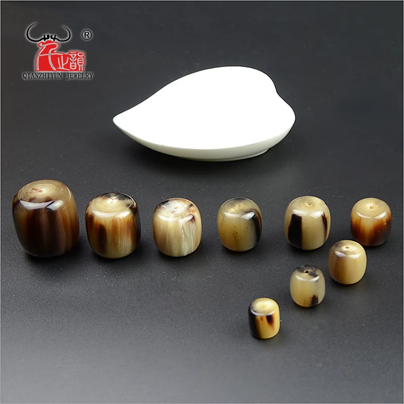 20PCS Tibetan style Natural yak horn bead hand-chain necklace DIY beads Handmade bone beads for jewelry making 12mm 10mm  14mm