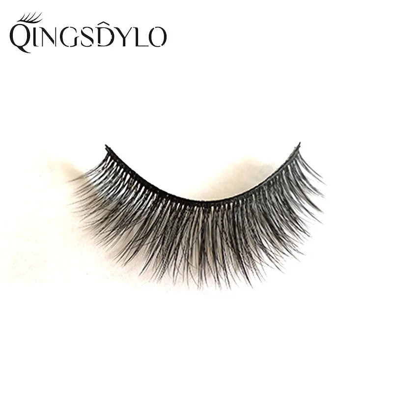 3D False Eyelashes Silk Protein Handmade False Lashes Natural Length Faux Mink Lashes Cruelty Free False Lashes Maquiagem Makeup