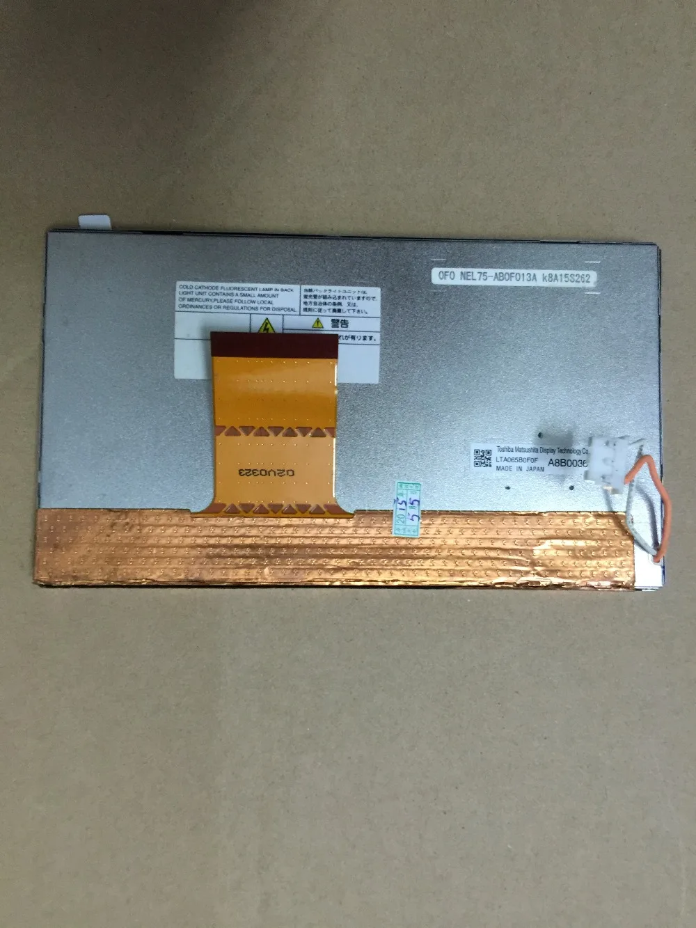 

Test perfect, 12 months warranty 6.5 Inch LCD Panel LTA065B0F0F LCD Display