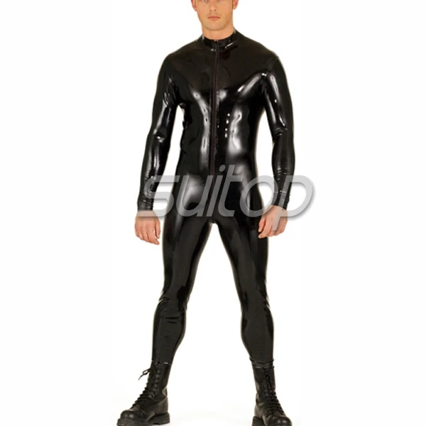 Latex tight sexy clothing leotard in 0.6mm thickness sexy men suit SUITOP