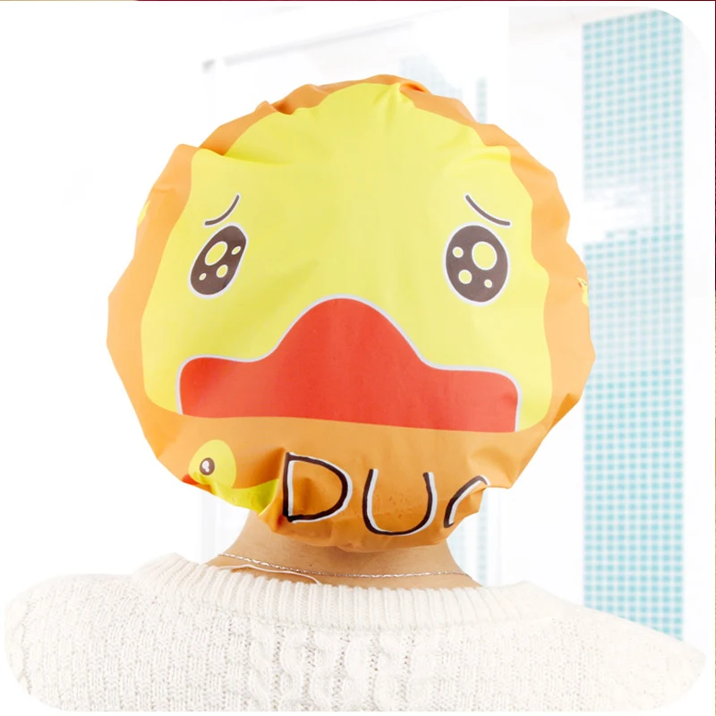 cute cartoon fashion bath shower cap Japanese portable waterproof shower cap shampoo cap thickening cartoon fashion shower cap