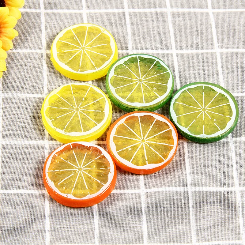 Reusable Mini Simulation Lemon Apple Slices Artificial Ice Cubes DIY Wedding Party Decoration for Photography Studio Accessories