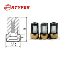 10/50/100pcs Fuel Injector Micro Basket Filter Fit for ASNU02 6*3*10mm 11006