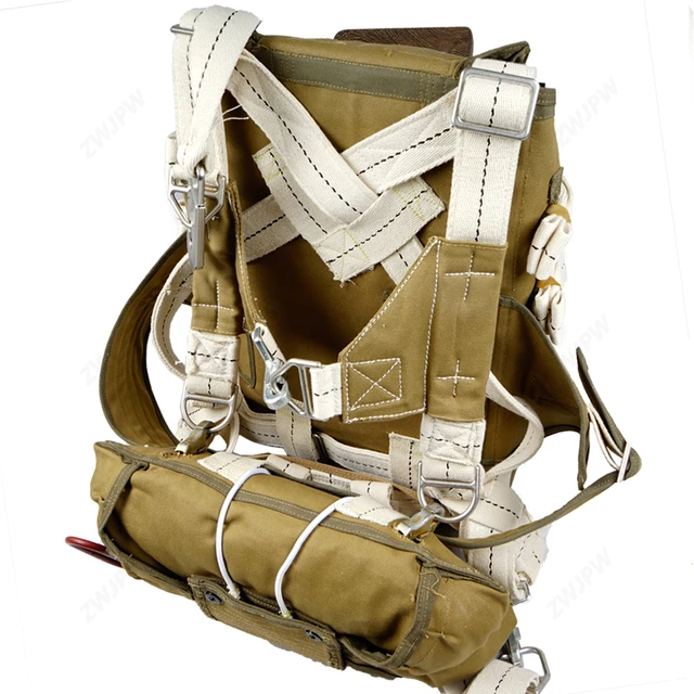 WWII WW2 US World war ii American paratrooper t 5 parachute backpack system without parachute film props d day 101 82