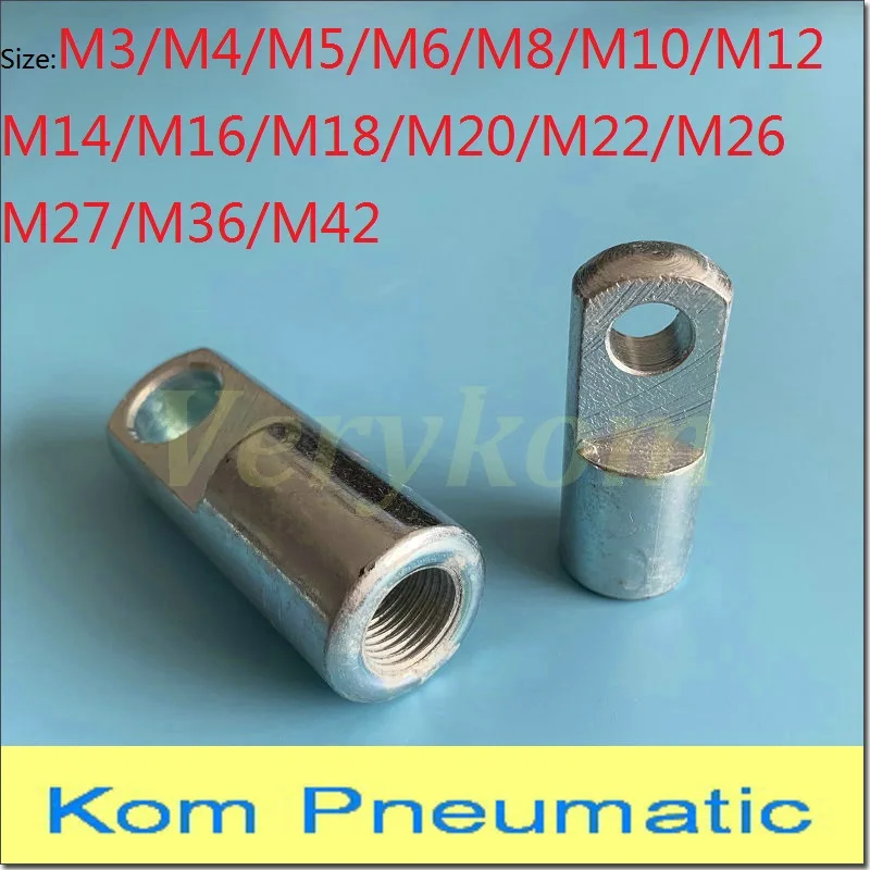 F- M4 M5 M6 M8 M10 M12 M15 M20 I Joint Female Pneumatic Cylinder Mounting Knuckle Rod Piston Clevis F-M5X080I F-M10X125I M8*1.25