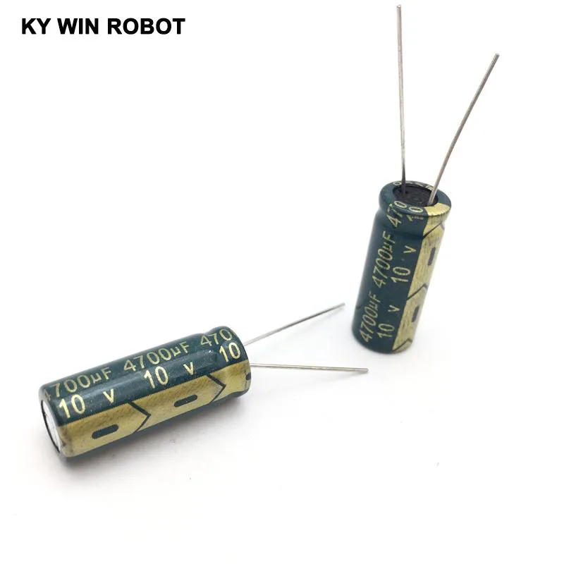 10 stücke aluminium-elektrolytkondensator 4700 uF 10 V 10*25mm frekuensi tinggi Radial Elektrolytischen kapasitor