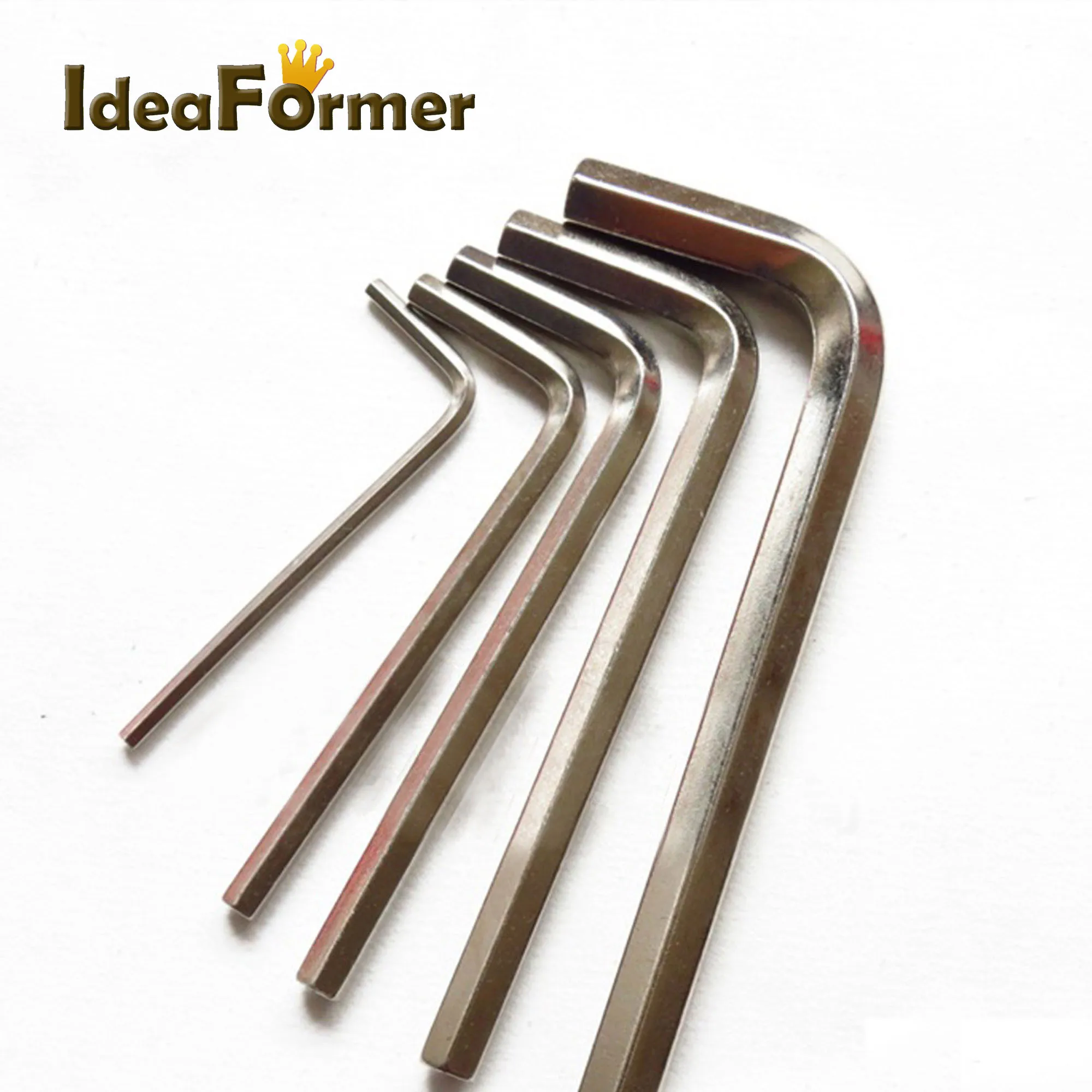 4pcs Mini Hex Hexagon Allen Wrench Key Set Exotic Micro Wrench 1.5mm 2.0mm 2.5mm 3.0mm Screwdriver Nickel plating 3D Printer