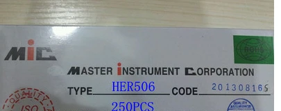 

HER506 DIODE DO-201AD ROHS ОРИГИНАЛ 50 шт./лот комплект электронных компонентов