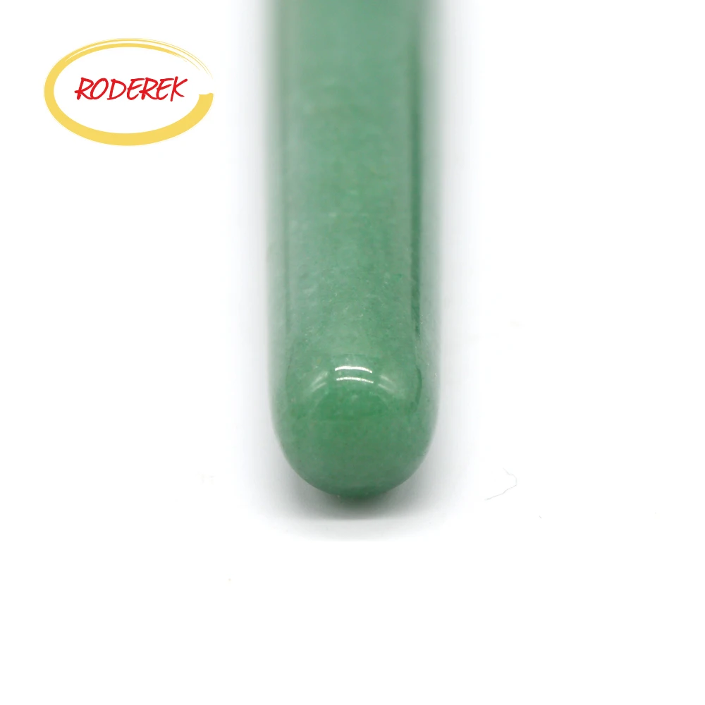 Massageador de jade natural, varinha de jade em tamanho pequeno para massagem muscular vaginal, pedra fria, saúde do corpo