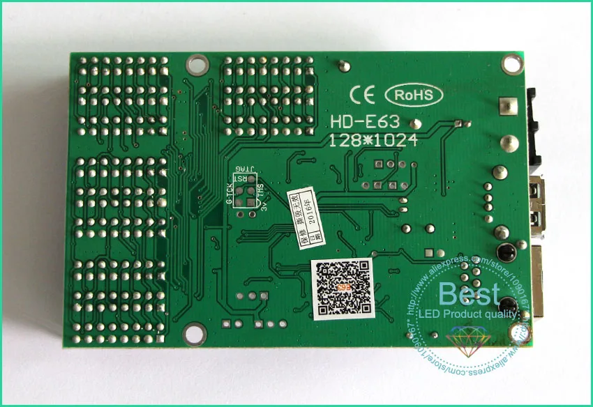 HD -E63 LED display  controller, Single&double color P10 LED sign Control card,U-Disk and LAN Cable to edit and updated programs