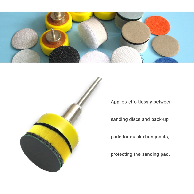 Tampone di interfaccia in spugna da 1 pollice 25MM tampone di lucidatura accessori per utensili elettrici gancio e anello per platorello per levigatrice (confezione da 25)