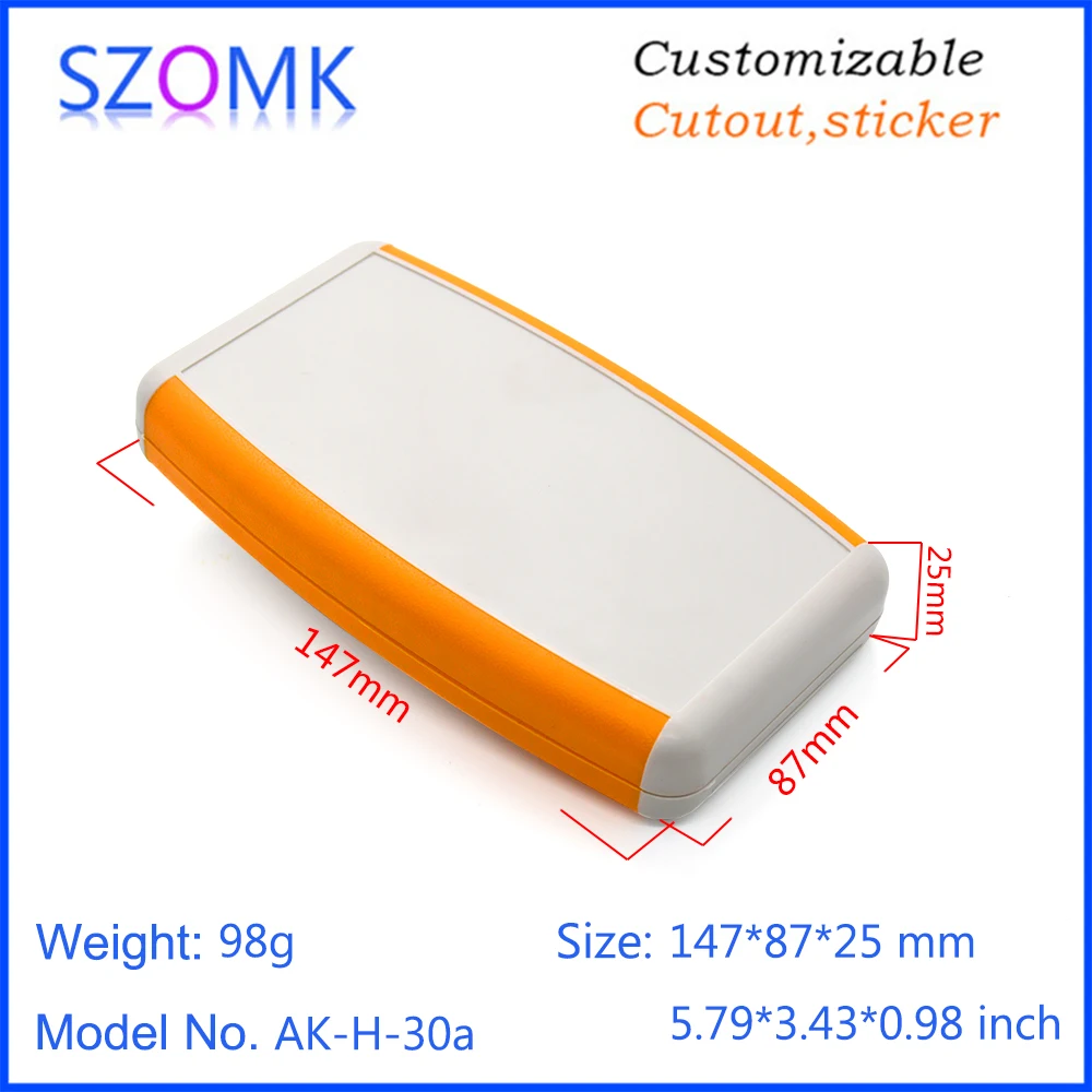 

4 Pieces 145*87*25mm diy plastic handheld box 9V battery holder enclosure electronics project box hot sales szomk plastic case