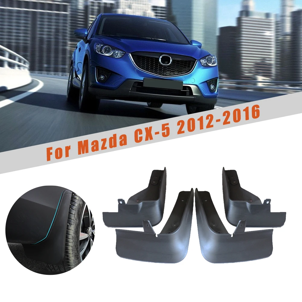 Car Front Rear Mud Flaps For Mazda CX-5 CX5 2012-2016/2017-2019 For Fender Splash Guards Mudguards Reflective Warning Mudflaps