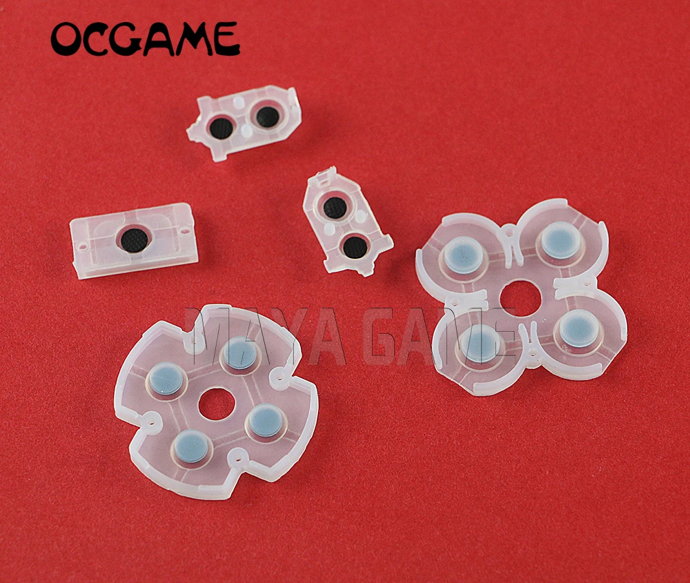 

OCGAME Soft Silicone Conductive Rubber Adhesive Button Pad For PlayStation 4 PS4 Controller JDS-030 JDM-030 100sets/lot