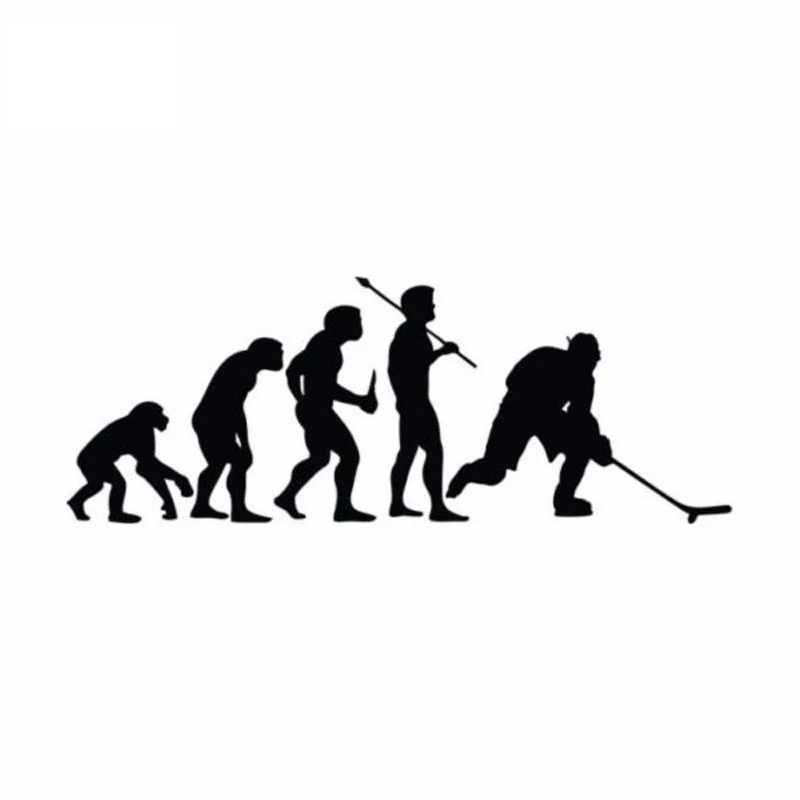 15CM * 5.5CM Sports Fashion Ice Hockey Evolution Handsome Car Accessories Window Bumper Vinyl Car Sticker