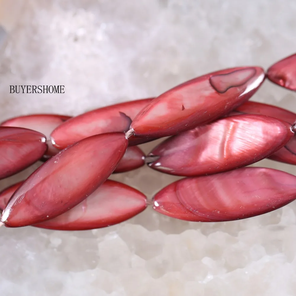 Fahion Jewelry 10X30MM  Color Mother Of Pearl Shell Loose Beads String 15\