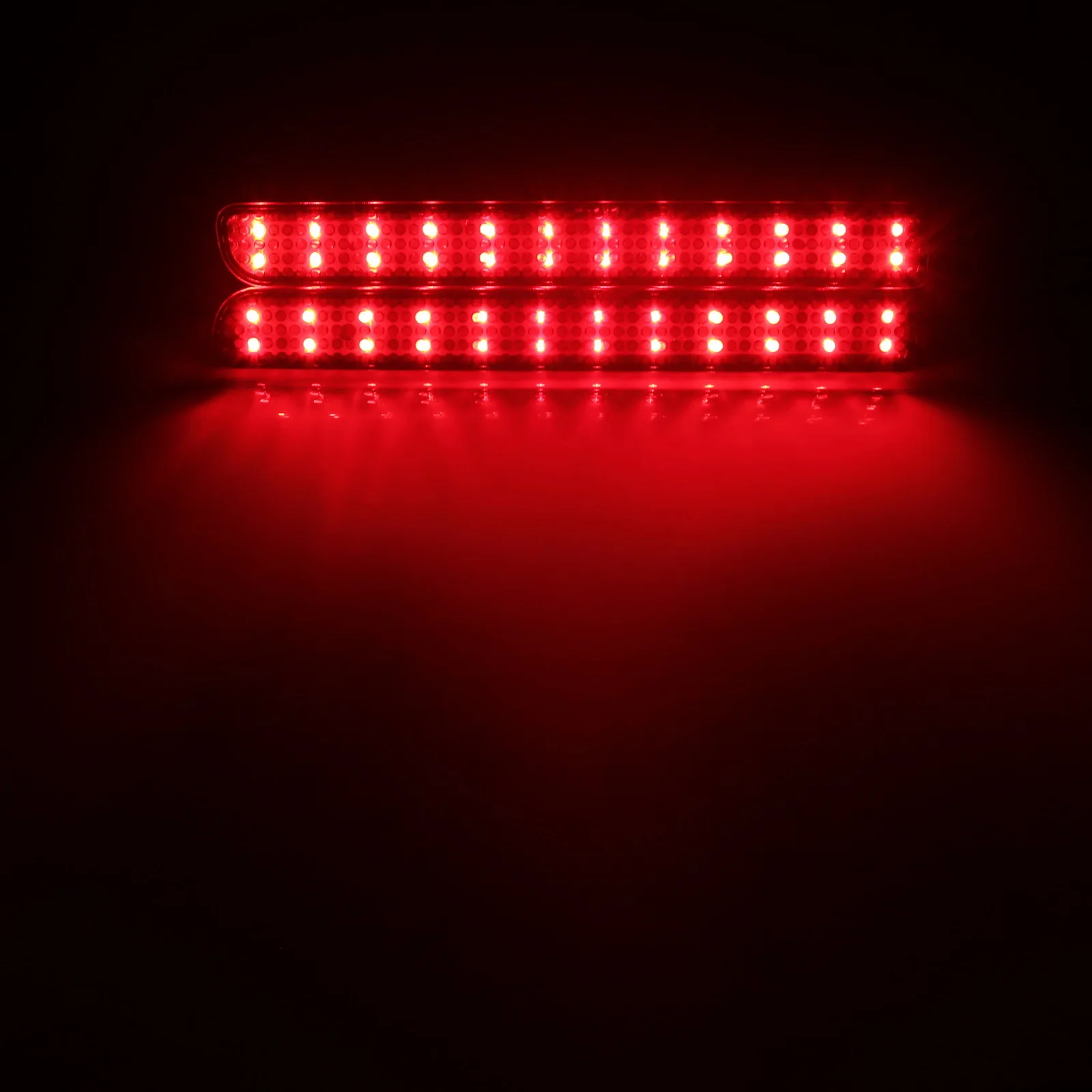 Angrong Led Rear Bumper Reflector Brake Stop Licht Zwart Voor Rover Discovery 3 4 Range Sport