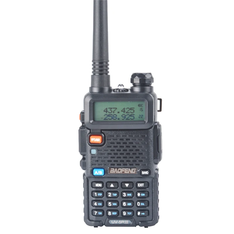 

Tri band portable two way radio baofeng Walkie talkie UV-5RIII 136-173.975MHz/200-259.975MHz/400-519.975MHz 3 band with earpiece