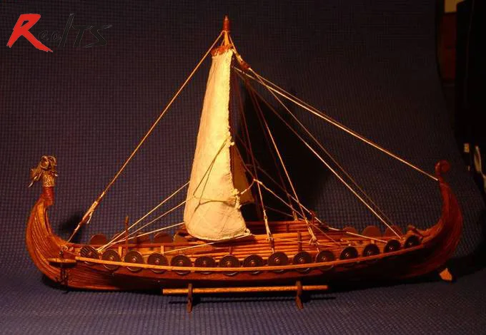 Kit De Construcción De Barco Vikingo A Escala 1/50 - Maqueta De Madera Para Hobby Y Decoración