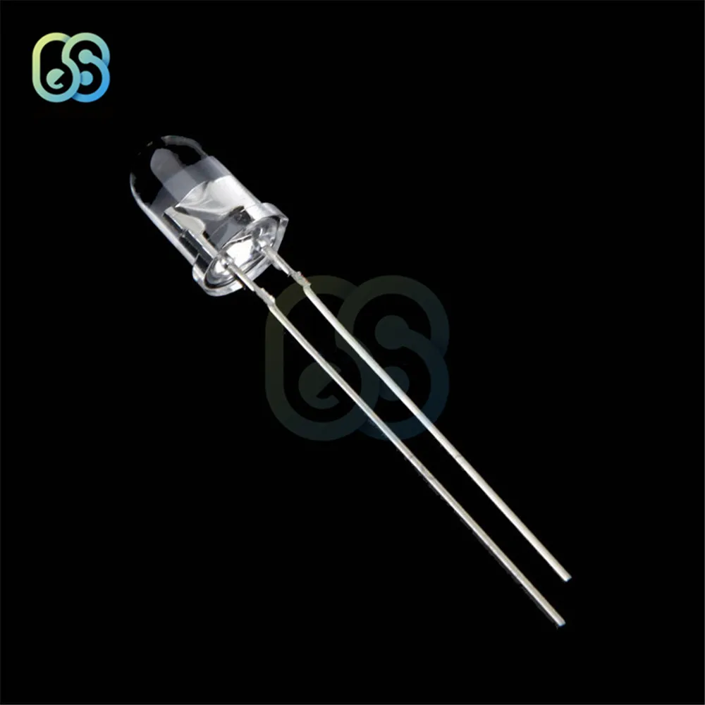 50Pcs LED 5Mm 940nm IR อินฟราเรด Emitting Diode รอบหลอด DIY อิเล็กทรอนิกส์1.2-1.3V 20-30mA
