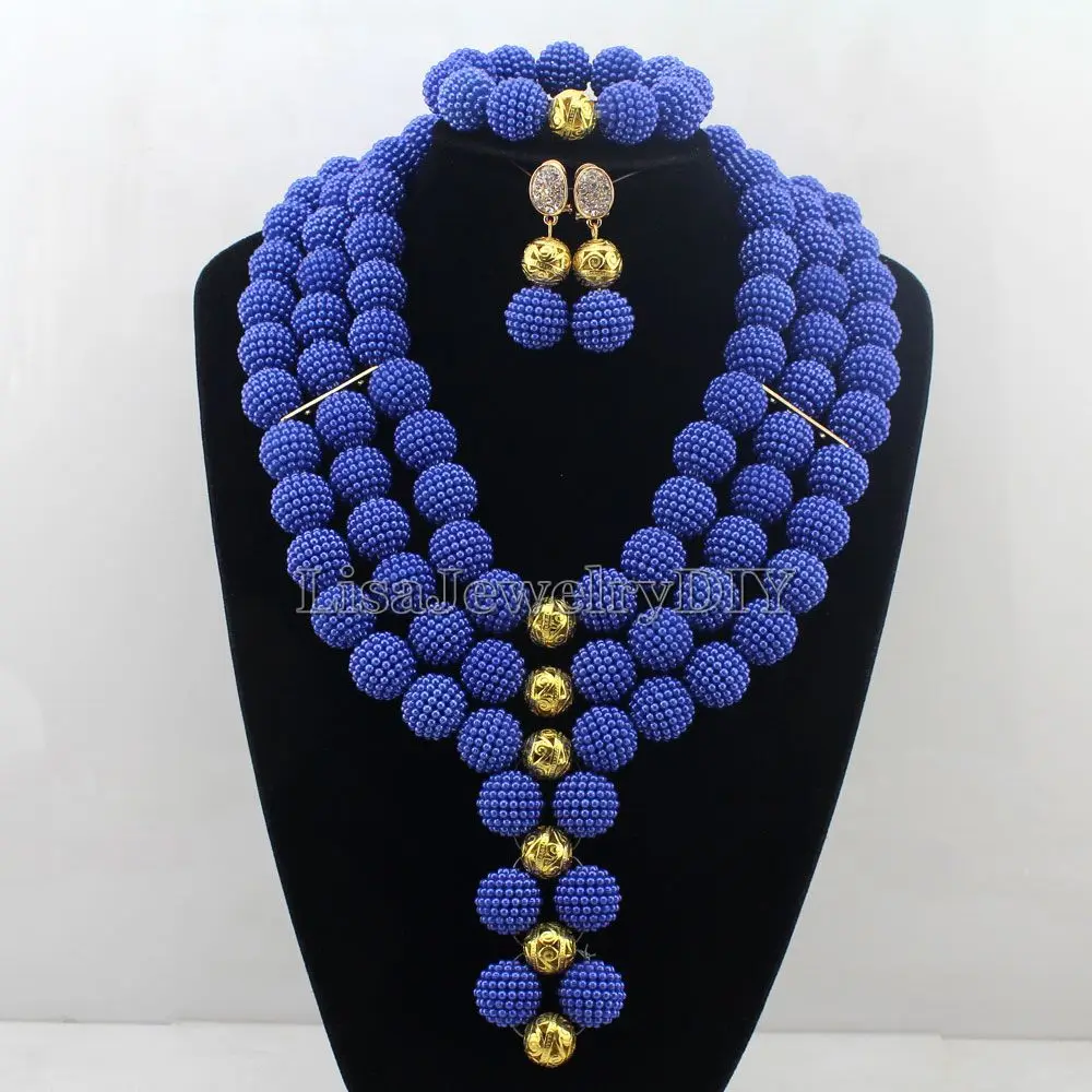 

Hot Statement Necklace Nigerian Wedding African Beads Jewelry Set Crystal Jewelry Set Free Shipping Womens Jewellery Set HD7392