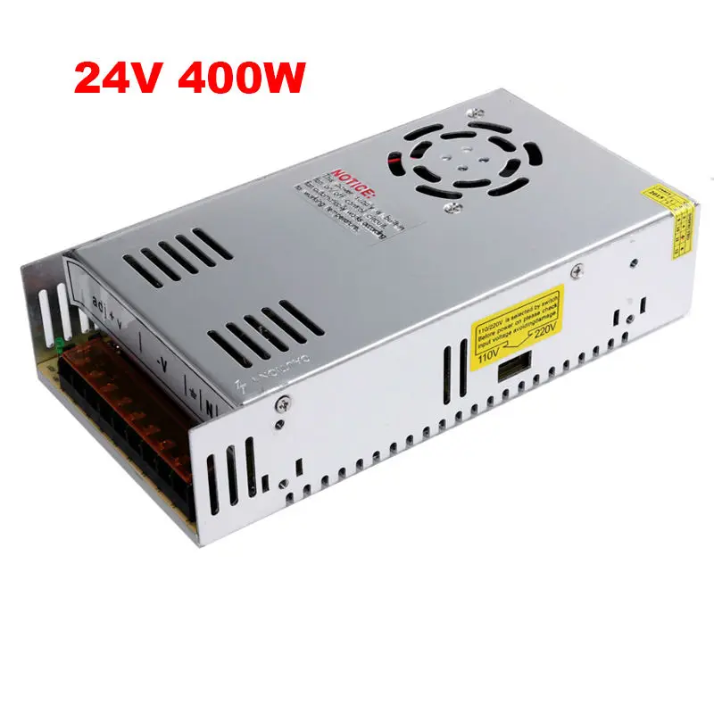 400w 24v transformer switching power suppply with cool fans,Aluminum AC110V ac 220V to 24V light transformer for led strip light