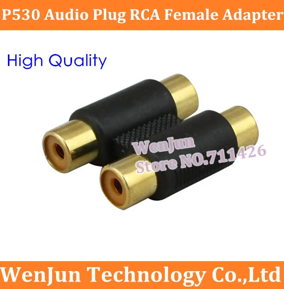 

NEW P530 audio plug ,RCA Female lotus head, AV audio line to connector, Two to two extension line