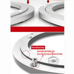 HQ MM02 Two Layers Malmatch Design HEAVY DUTY  Aluminium Alloy Lazy Susan Swivel Plate Table Turntable with Screws