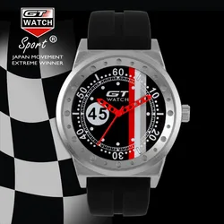 Top marka GT zegarek męski zegarek silikonowy pasek F1 Sport zegarki modny zegarek męski zegar saat relogio masculino reloj hombre