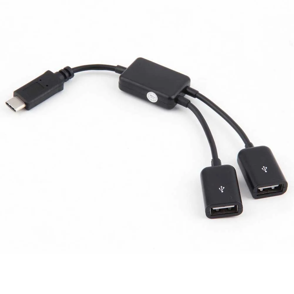 2 em 1 usb 3.1 tipo-c para usb 2.0 adaptador de cabo otg hub de carregamento de energia gdeals
