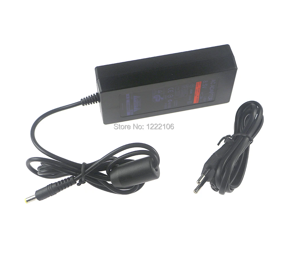 10PCS EU US ปลั๊ก AC 100 ~ 240V อะแดปเตอร์ชาร์จไฟสายไฟ DC 8.5V 5.6A อะแดปเตอร์สําหรับ Sony playstation PS2 slim 70000 Series