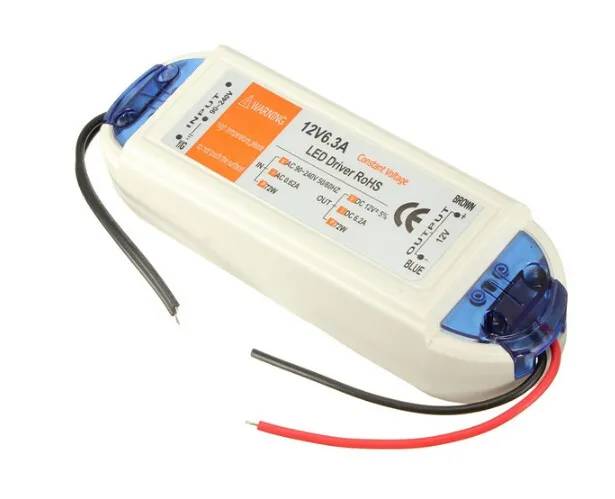 

10pcs one lot fedex dhl fast BestPrice High Quality DC 12V 72W 6300ma LED Lamp Power Supply Driver 90-240V AC