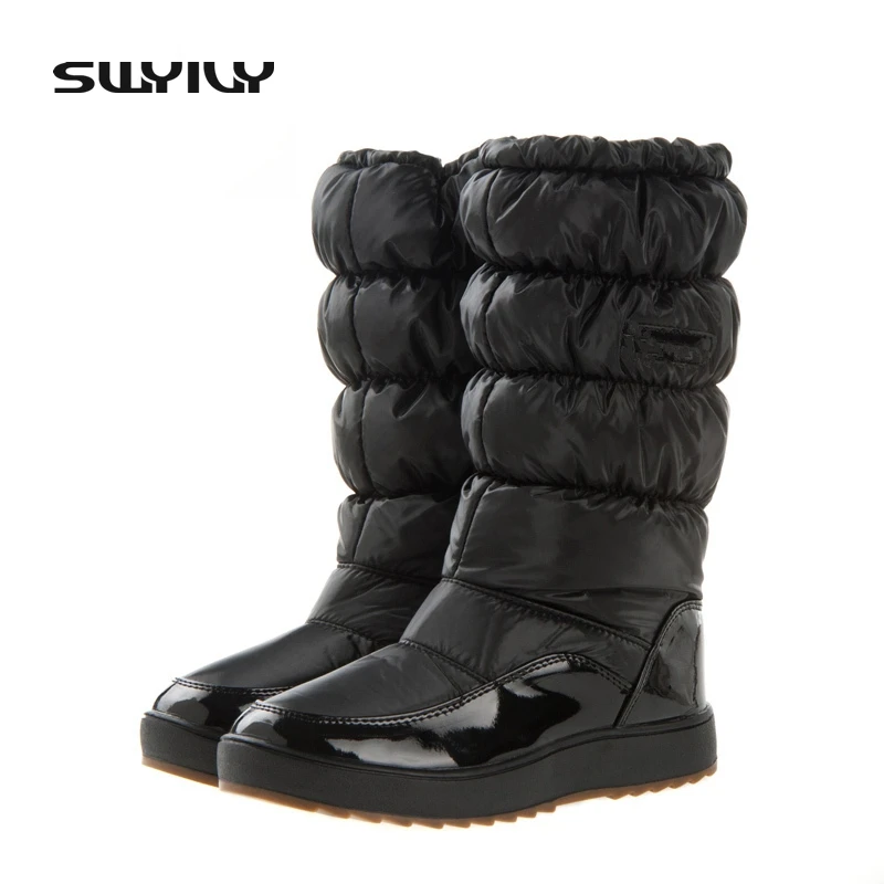 Global Hot Sale 100,000 Pairs Winter Snow Boots New 2017 Brand Waterproof Shoes Woman,Platform Boots Plush Big Plus Size 41