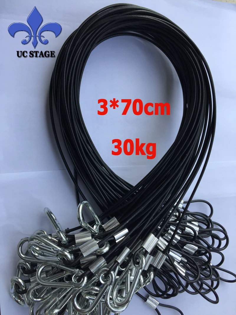 

3x70cm,30kg Steel Lighting Effect Safety Cable