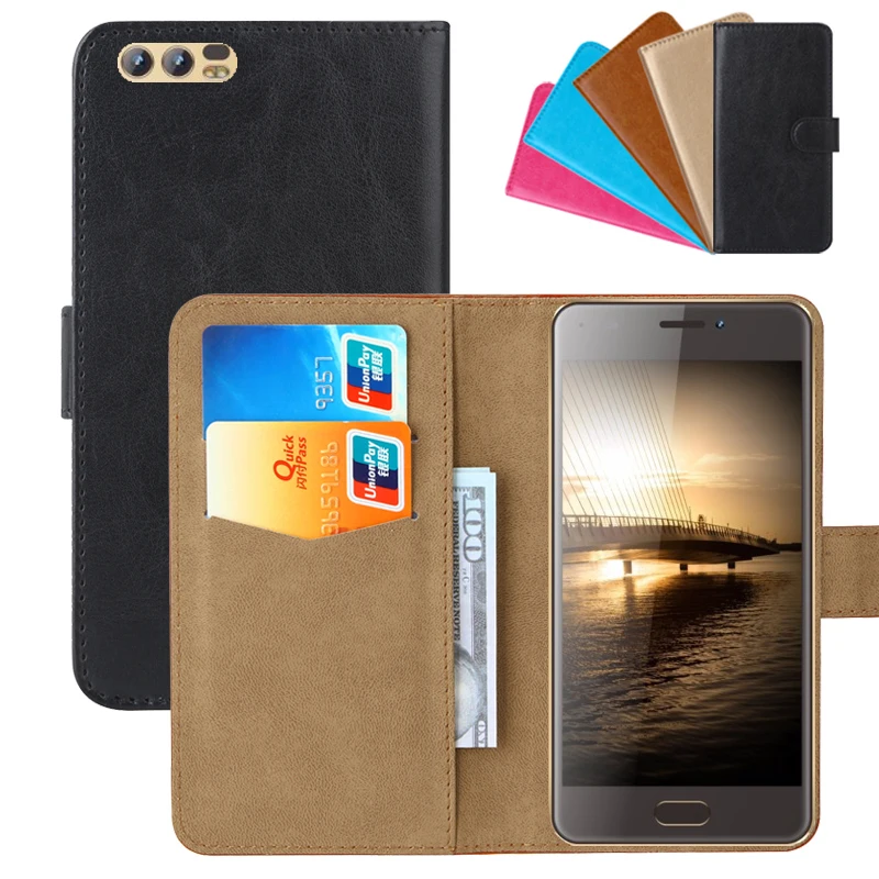 Luxury Wallet Case For Bluboo D2 PU Leather Retro Flip Cover Magnetic Fashion Cases Strap