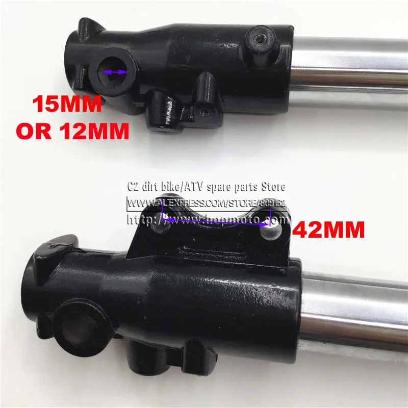 710MM Front Inverted fork shock absorption 45MM/48MM for Chinese Dirt pit bike CRF KLX with protector Cover