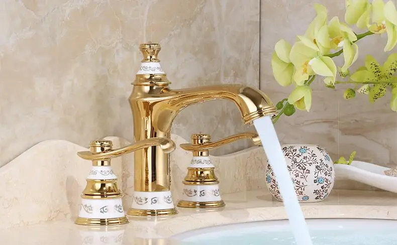 new arrival fashion high quality chrome and green Copper  cold and hot bathroom sink faucet basin mixer