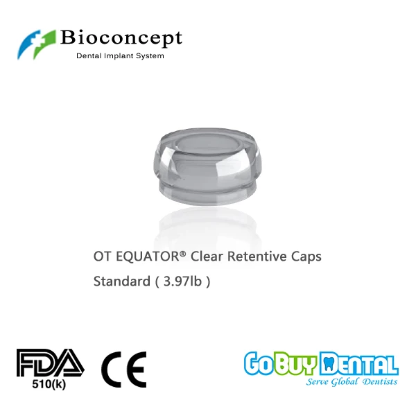 OT EQUATOR All On 4 System Clear Retentive Caps, Standard 3.97lb/1.8kg(378030V4)