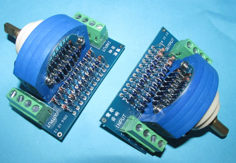 DYKB Dale-potenciómetro Dual estéreo, amplificador de tubo de Audio para amplificador de potencia, 12 escalones, volumen Pot, 100K / 50K