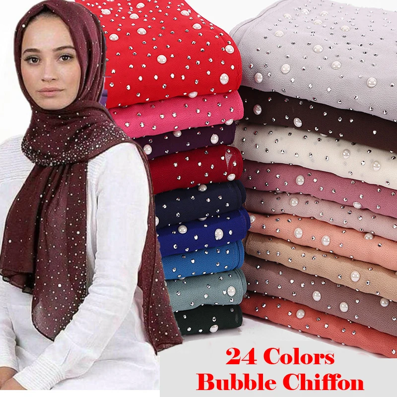 2023 Woman Scarf Muslim Shawls Hijab Turban Islamic Arabic Dubai Headscarf Soft Chiffon Elegant foulard femme Wrap Head Scarves