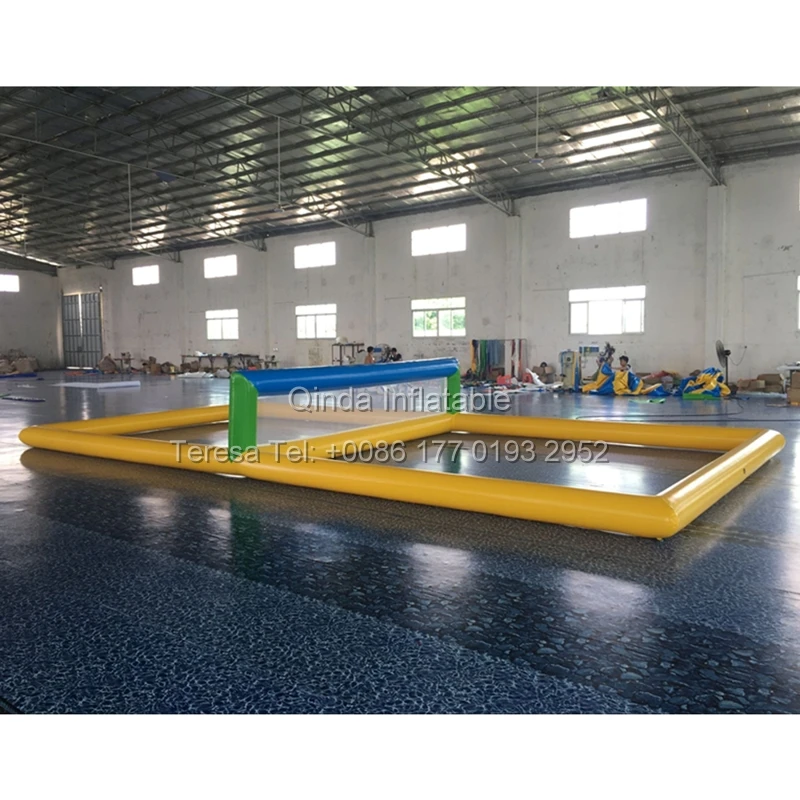 Fast Deliver Inflatable Biggors Water Park Outdoor Beach Game Inflatable Water Volleyball Court Water Volleyball