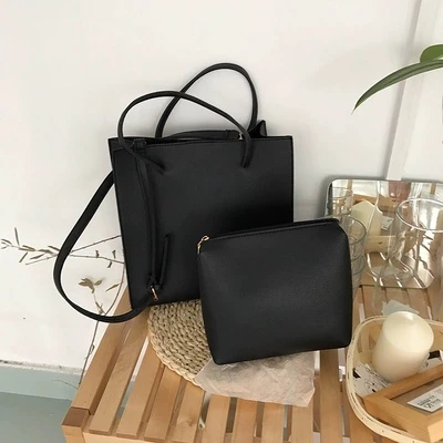 2019 new Ladies Handbags Famous Brand Messenger bag Women Fashion Black Leather Shoulder Bag Women High Quality Big Bags Purse