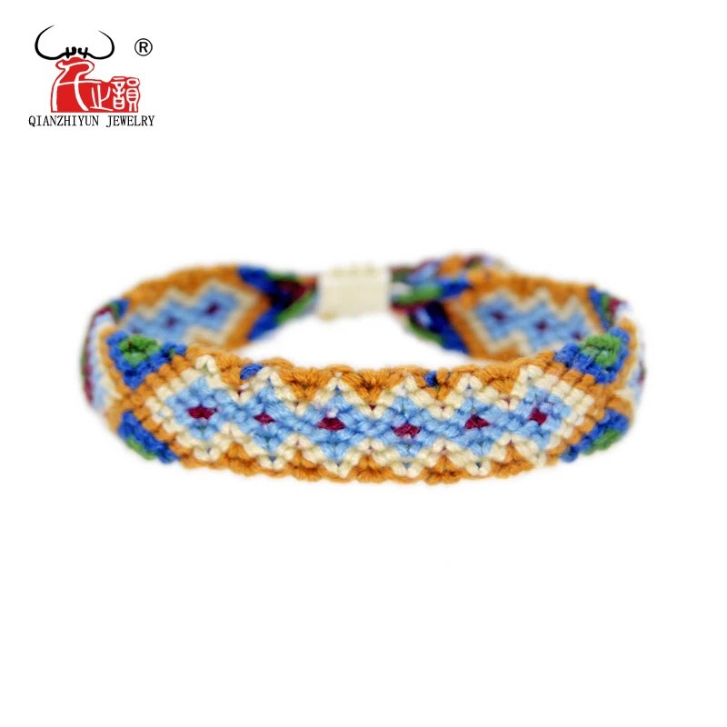 Handmade Bracelet Custom Cotton Wrap Popular Woven Rope String Friendship Bracelets For Women Men Dropshipping Bracelet