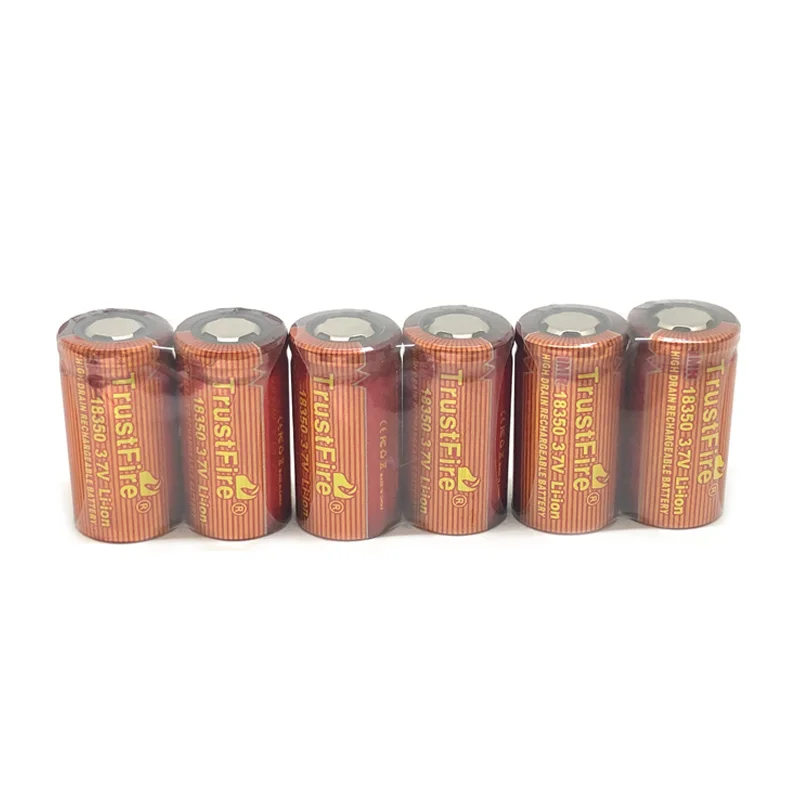

30pcs/lot TrustFire IMR 18350 3.7V 700mAh Rechargeable Lithium Battery High Drain Batteries Cell For E-cigarettes Flashlights