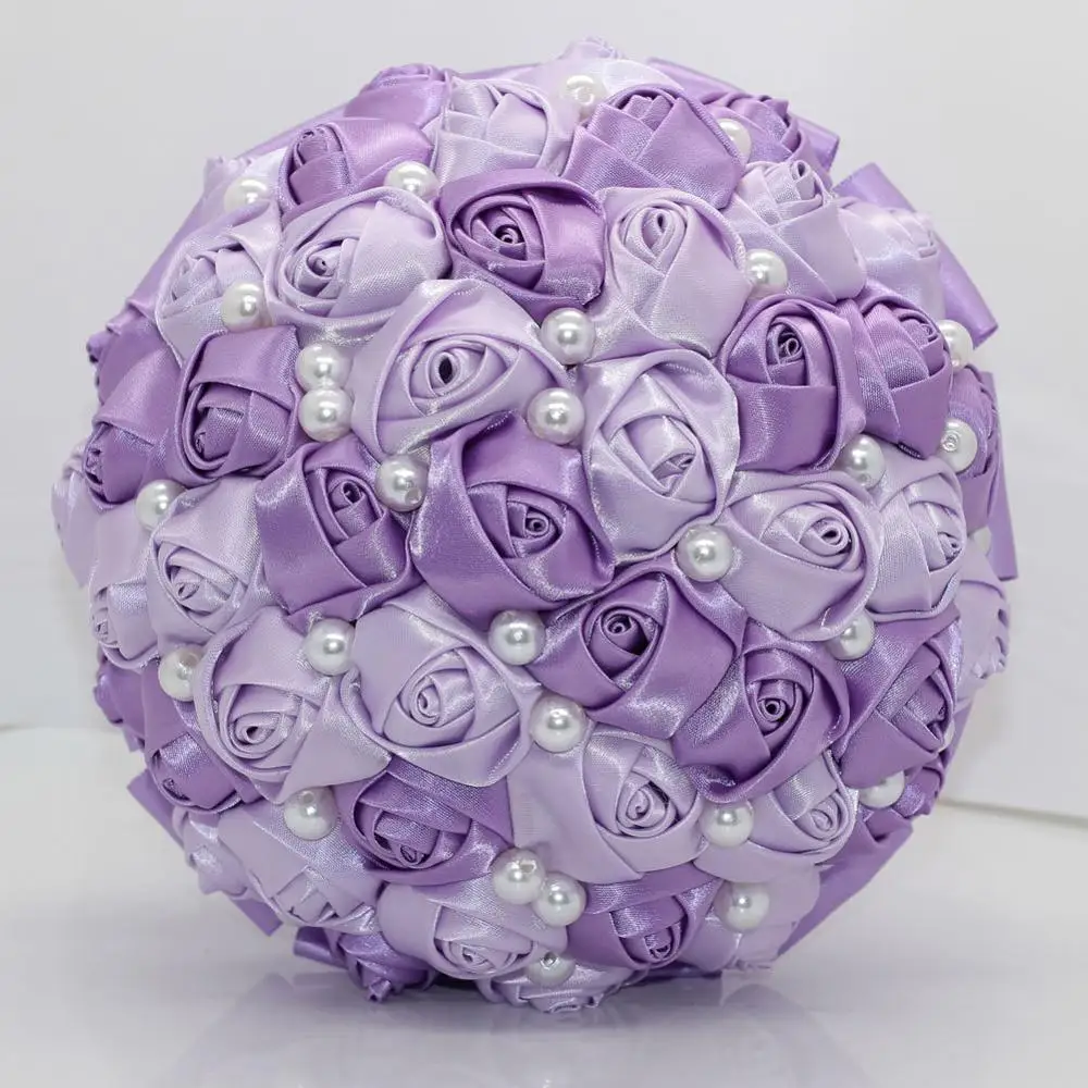 Handgemaakte Rose Bloemen Bruidsboeketten Goede Kwaliteit Parels Bridal Broche Boeket Bruid Hand Bloemen Boeket De Mariage