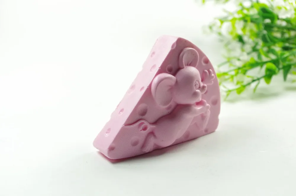 Cake shape Mouse Mould Craft Art Silicone 3D Soap Mold Craft Molds DIY Handmade Candle Molds S404